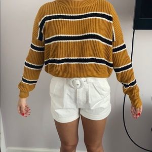 Striped knitted sweater